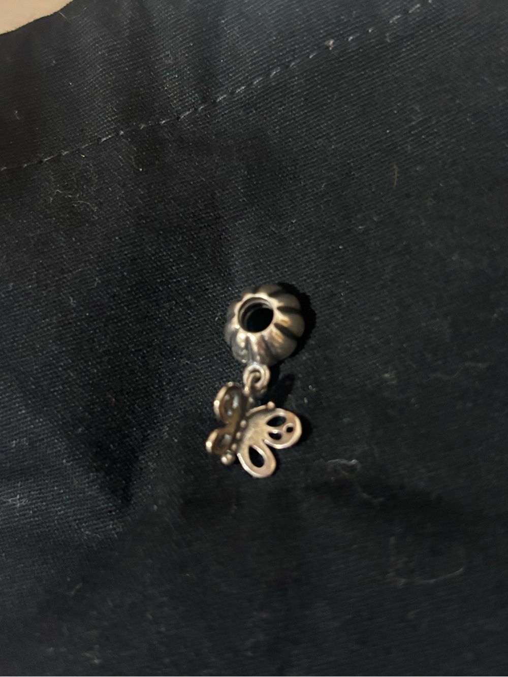 Pandora Silver Butterfly Dangle Charm for Bracelet